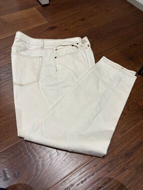 Talbots Cream Straight Leg Jeans